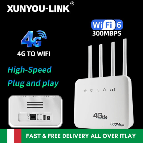Router sim wifi 6 lte - router, 4g