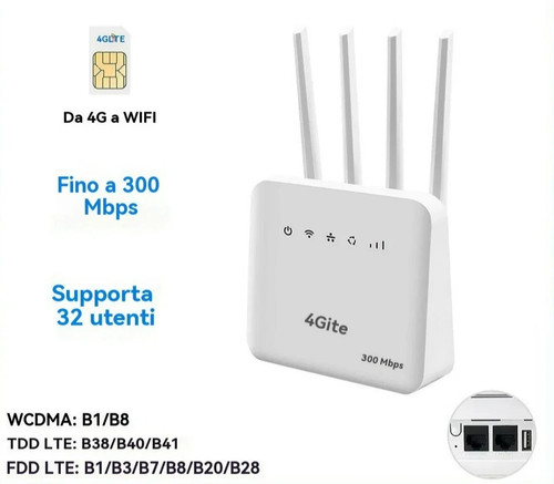 Router lte cpe wifi - router, 4g